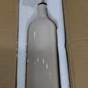 Sweejar Ceramic Olive Oil Dispenser Bottle, 24 Oz Relief Opaque Oil Cruet Protects To Reduce Oxidation, Suitable for Storage Soy Sauce, Coffee Syrup, Liquids, Set of 1 (Gradient FogGray)