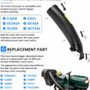 592866501 Lower Chute Compatible with Husqvarna & Craftsman 42" Grass Catcher Bagger, Replaces 592866501 532162803 162803 575494401 532126839, Fits C342B C42C QC342A QC42A QC42B QCT342