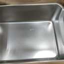 Stainless Steel Litter Box with High Sides,23.6" L X 15.7" W X 7.8" H,Extra Large Jumbo Cat Litter Box,XL Kitty Metal Liter Box for Indoor Big Cat,Non-sticky,Anti-Leakage(Entry on Short Side)