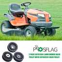 2 Pack 587973001 Lawn Mower Idler Pulley with 587969201 Idler Pulley Replaces Husqvarna 581904001, 580364301, 596856601, 596856602 for Husqvarna LC221A, L221A, L321AH Walk Behind Mowers