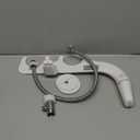 SAMODRA Ultra-Slim Bidet Attachment for Toilet - Dual Nozzle (Frontal & Rear Wash) Hygienic Bidets for Existing Toilets - Adjustable Water Pressure Fresh Water Toilet Bidet - Easy to Install (Silver)