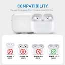 Cute Airpod Pro 2 Case Elegant Flower Luxury Glitter Marble Pearl Protective Cover with Keychain Compatible with AirPods Pro 2nd Generation Case for Girls Women (Rose White)