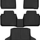 Floor Mats & Cargo Liner for 2023 2024 2025 Honda Accord (Include Hybrid) All Weather Protection TPE Rubber Full Set Automotive Floor Liners for Accord Accessories, Odorless Anti-Slip, Black (2023 2024 2025 accord floor mats & cargo mat)