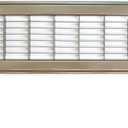 HVAC Premium 6" X 30" or 30" X 6" Heavy Duty Walkable Floor Grille - Fixed Blades Air Grille - Brown [Outer Dimensions: 7.75 X 31.75]