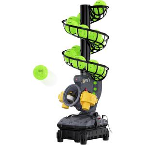 A11N SPORTS Pickleball Automatic Launcher Adjustable Speed, Spin & Angles for Dinks, Chops, Volleys & Serves Auto Swing for Forehand & Backhand Training Indoor/Outdoor Use for All Skill Levels