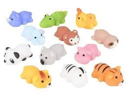 Curious Minds Busy Bags Set of 7 Cute Zoo Animal Mochi Squishy Animals - Kawaii - Cute Individually Wrapped Toys - Sensory, Stress, Fidget Party Favor Toy 