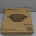 Nuovva Dutch 5.5-Quart Cast Aluminum Oven Pot with Lid, Grey 