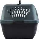 Petmate Pet Porter Dog Kennel 23", Dark Gray & Black, for Pets up to 15lbs, Made in USA