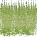 Cindeer 15 Pcs Spanish Moss Faux Hanging Moss Garland Fake Greenery Artificial Decor for Crafts(33 Inch,Green)