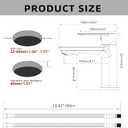 BELZ Bathroom Faucet Matte Black, Tool-Free Modern Single Handle Sink Faucet, Anti-Peeling Single Hole Vanity Faucet, Pre-Installed 24" Lines, Faucet Only