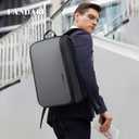 FANDARE Laptop Backpack Business Daypacks Travel Large Backpack fits 15.6 Inch Laptop Computer Bag Bookbag for Women Men Waterproof Rucksack Sports Car Styling Grey