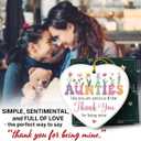 5 x Auntie Ornament 2025 - Auntie Christmas Ornament, Gifts for Aunt from Niece, Nephew for Aunts, Sister - Ceramic Ornaments Xmas Decoration Idea for Great Aunt