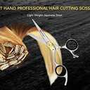 Ruvanti Left Handed Hair Cutting Scissors 6.5 - Professional Shears, Sharp Hairdressing/Haircutting Scissors for Men/Women