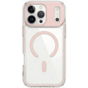 GUO Second for iPhone 17 Pro Case Magnetic Phone Case Cover,Compatible with Magsafe,Military Grade Protection,Clear,Full Covered Camera Drop Protection,Safe Airbag,Pink