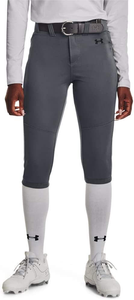 Under Armour Women's Utility Softball Pants 22 ((012) Pitch Gray / / Black)