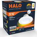 HALO RL 5/6 in LED Recessed Light Retrofit Selectable CCT 2700K, 3000K 3500K 4000K 5000K Dimmable Dim to Warm 900/1200 Lumens Wet Location Indoor Outdoor Ceiling Downlight RL56LS9FSD2W1EWH