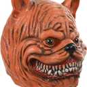 Scary Dog Mask for Adults  Realistic Latex Animal Full Head Mask for Halloween Cosplay Party Costume Props