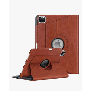 Fintie Rotating Case for iPad Pro 11-inch (4th / 3rd Generation) 2022/2021-360 Degree Swiveling Stand Cover w/Pencil Holder, Auto Sleep/Wake, Also Fit iPad Pro 11" 2nd/1st Gen, Vintage Brown