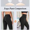 Women's Butt Lifting Leggings Hidden Scrunch Butt Lifting Leggings Seamless High Waisted Workout Yoga Pants (Black, L)
