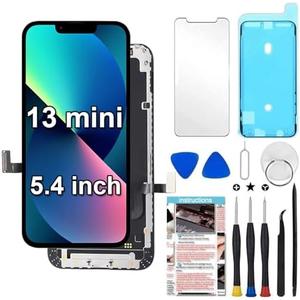 Fixerman for iPhone 13 Mini Screen Replacement 5.4 inch, 3D Touch LCD Display Digitizer Assembly with Repair Tools, Compatible Model A2481,A2626,A2628,A2629,A2630