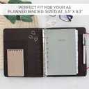 4 x Beautiful 2026 Daily Planner Inserts for 7 Ring Binders  Durable A5 Paper Refill Set 5.5" x 8.3" - Refills Incl. Tabs & Monthly Calendar Spreads - From January 2026 - December 2026 (black-white)