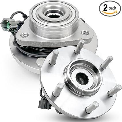 Pair 515066 Front Wheel Bearing Hub Assembly Compatible with Infiniti Qx56 2004 2005 2006 2007, for Nissan Armada 2005 2006 2007, Pathfinder 2004, Pathfinder Armada 2004, Titan 2004-2007 6 Lug W/Abs