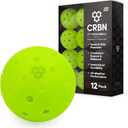 CRBN Pickleball - C40 Balls 6, 12, 100 Pack - Outdoor Pickleball Balls - Built for Durability & Precision - Roto-Molded 1-Piece Design (Neon Green)