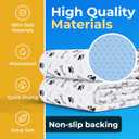 GREEN LIFESTYLE Washable Pee Pads for Dogs - Waterproof Reusable Puppy Pads with Anti-Slip Backing, Pet Training Pad for Puppy Playpen, Crate, Whelping Box, Potty Training (Pack of 2-18x24)