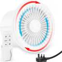 HG Power 150mm Reversible Extractor Fan with Remote Control, Two-way Exhaust Fan with Mesh Screens, Bathroom Exhaust Fan for Window Wall Ceiling Mount, Garage Basement Shed Use, White [Energy Class A]