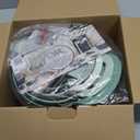 COOK WITH COLOR Nesting Plastic Mixing Bowl Set with Pour Spouts and Handles, Sage, 4 Piece Non-Slip