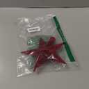 Gejoy 7.87 Inch Christmas Tree Topper Velvet Star Tree Topper Red Decorative Holiday Star Ornament Christmas Decoration for Xmas Gift Home Decor