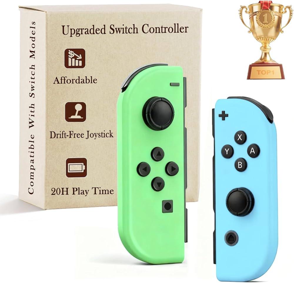 AROEVEIB for Switch Controller, Switch Wireless Controller with/Dual Vibration/Motion/Wake-up/Screenshot