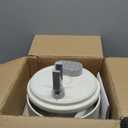 DOOOB Ceramic Cat Water Fountain, 2.1L/71oz Ceramic Cat Fountains, Automatic Pet Water Fountain for Cats, Pet Water Fountain with Ultra-Quiet Pump and 3 Filters & 3 Sponges (Beige)