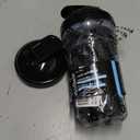 VELOMIX -1 PACK- 20 oz Protein Shaker Bottle for Protein Mixes - 1x Wire Whisk | Leak Proof Shaker Cup for Protein Shakes| Stackable Protein Shaker Bottle | Dishwasher Safe (BLACK)