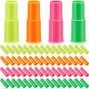 60 Pcs Plastic Whistles Bulk Colorful Siren Whistles Toy Loud Noisemaker Birthday Party Favors Piata Goodie Bag Fillers Games Prizes Assorted Colored Supplies