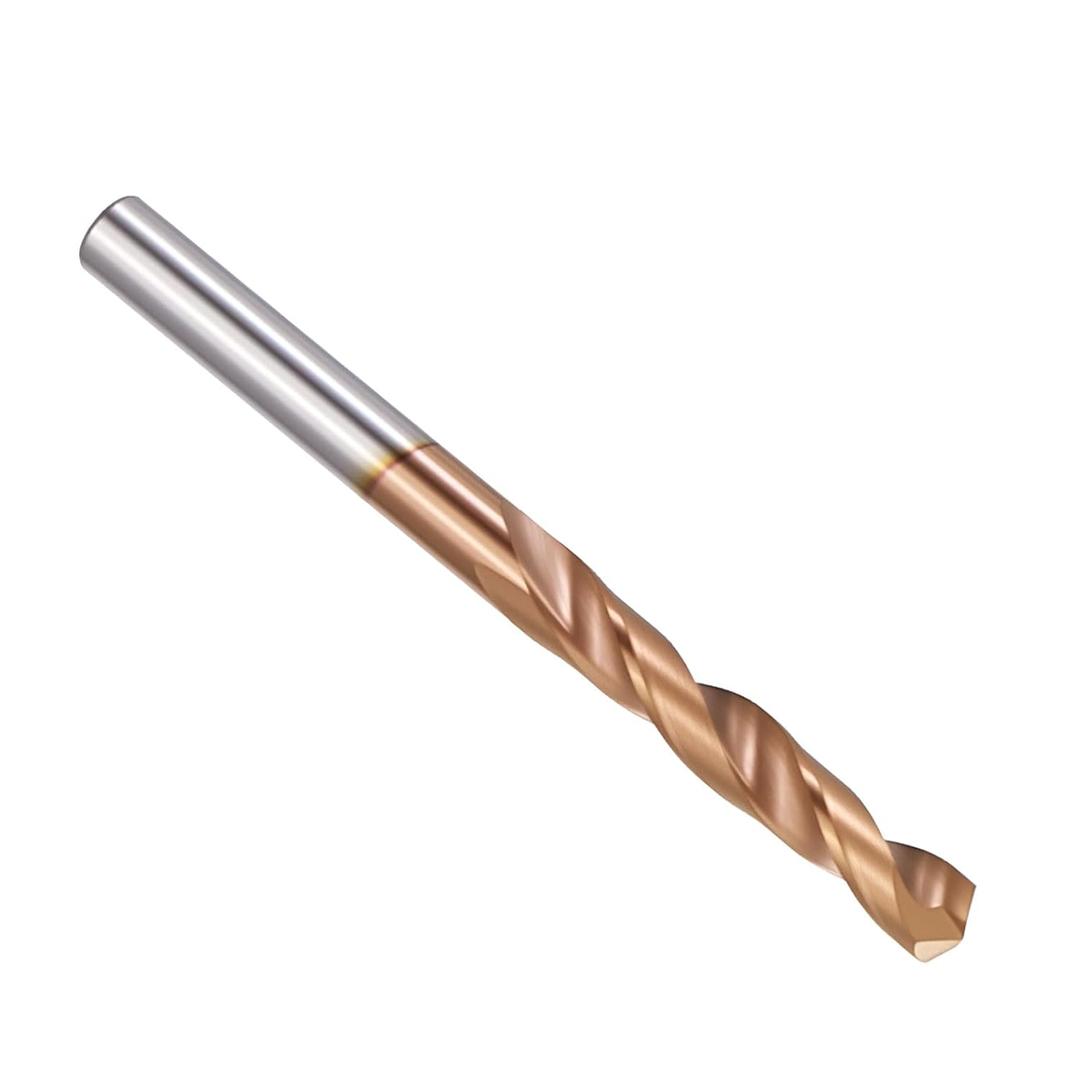 PATIKIL 7mm Drill Bit, Carbide Twist Jobber Bits Straight Shank 130° for Drilling Hard Metal Alloy Steel Stainless Steel Titanium Alloys - 1 Pack