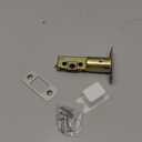 Adjustable Deadbolt Latch 2-3/8'' or 2-3/4'' Backset, Replacement Latch for Single Cylinder Deadbolt, Screws with Rounded Strike Plate, Satin Nickel