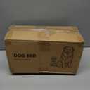 Orthopedic Dog Bed for Large Dog, Waterproof Pet Bed, Non-Slip Bottom and Egg-Crate Foam with Removable Washable Cover Crate Bed, Pink, 36"x27"x3"