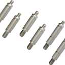 W10359271 W10359272 Dryer Drum Front Back Support Roller Shaft Kit With W10359270 Dryer Drum Shaft for Whirlpool/Kenmore Dryer Roller Shaft Set kits(Pcs of 6 silvery-6)