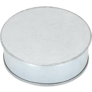 PATIKIL 5 Inch Metal Tee Cap, 1 Pcs Galvanized Steel Duct End Cap Dry Vent Cover Ducting Sealing Tee Plug for HVAC Systems Indoor and Outdoor Use