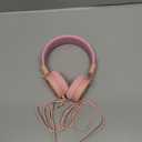 noot products Kids Headphones K11 Foldable Stereo Tangle-Free 5ft Long Cord 3.5mm Jack Plug in Wired On-Ear Headset for iPad/Girls/Boys/School/Laptop/Travel/Plane/Tablet-Soft Pink (4 x 5 x 2 in)