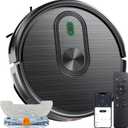 Robot Vacuum and Mop Combo, 2 in 1 Vacuuming & Mopping Robot with Schedule, App/Bluetooth/Voice, 3200Pa Max Suction, Self-Charging Robot Vacuum Cleaner, Slim, Ideal for Pet Hair, Hard Floor, Carpet