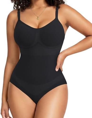 Gotoly Shapewear for Women Tummy Control Shapewear Bodysuit Seamless Faja Body Shaper Waist Trainer Body Suit Butt Lifter, Size Medium