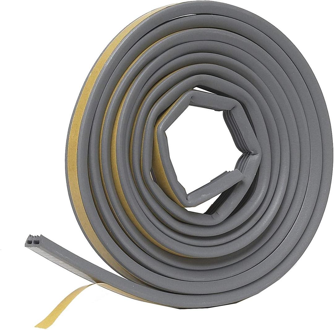 Frost King V27GA D-Section Rubber Self-Stick Weatherseal Tape, 9/16" W, 5/16" T, 10 ft L, Grey Frost King V27GA D-Section Rubber Self-Stick Weatherseal Tape, 9/16" W, 5/16" T, 10 ft L, Grey
