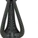 Renovators Supply Manufacturingᵀᴹ Heavy Ornamental Design Door Knocker – Solid Brass Construction, Oil Rubbed Bronze Finish, 7 Inch Long with Mounting Hardware