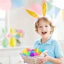 Abakuku 1000 Pcs Plastic Easter Eggs,2.35" Assorted Bright Colors Fillable Easter Eggs or Easter Hunt Party Favor Basket Stuffers Filler Classroom Prize Supplies Decor