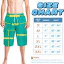 Mens Swimming Trunks Swim Trunks Quick Dry Swim Shorts with Mesh Lining Funny Swimwear Bathing Suits (M)