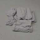 Smiry Waterproof Seat Covers for Dining Room Chairs Set of 4, Stretch Jacquard Removable Washable Chair Seat Slipcovers Protector, No Rear Covers, White