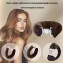 Heatless Curls Overnight Hair Curlers - 4 Pcs No-Heat Curling Rod to Sleep In and Shower Cap,Velvet Hair Rollers with Satin Wrap (new packaging)