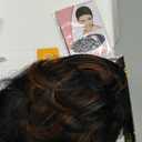 Short Curly Wigs for Black Women Pixie Cut Wig for Womens Short Hair Black Wig with Bangs Natural Wavy Synthetic Wigs for Black Women (Black mixed brown)